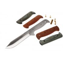 Knife Kit :: 13.5cm 440 Steel comes with Laminated and Pearl Wood Scales