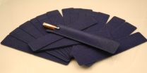 20 x Blue Velvette Pen Sleeves