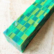 Green & Olive Mosaic Pen Blank