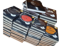 Orom Vinyl Record Notebook (Large Plain & Ruled)
