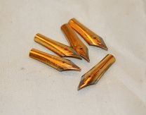 5 x 26mm Two Tone Gold Plated Fountain Pen Nibs