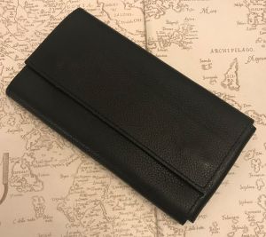 3 X Pen Black Leather Flap Case