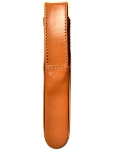 Aston Leather Italian Style 1 Pen Box Tan