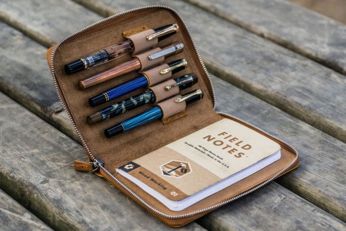 Leather case for fountain pen hotsell